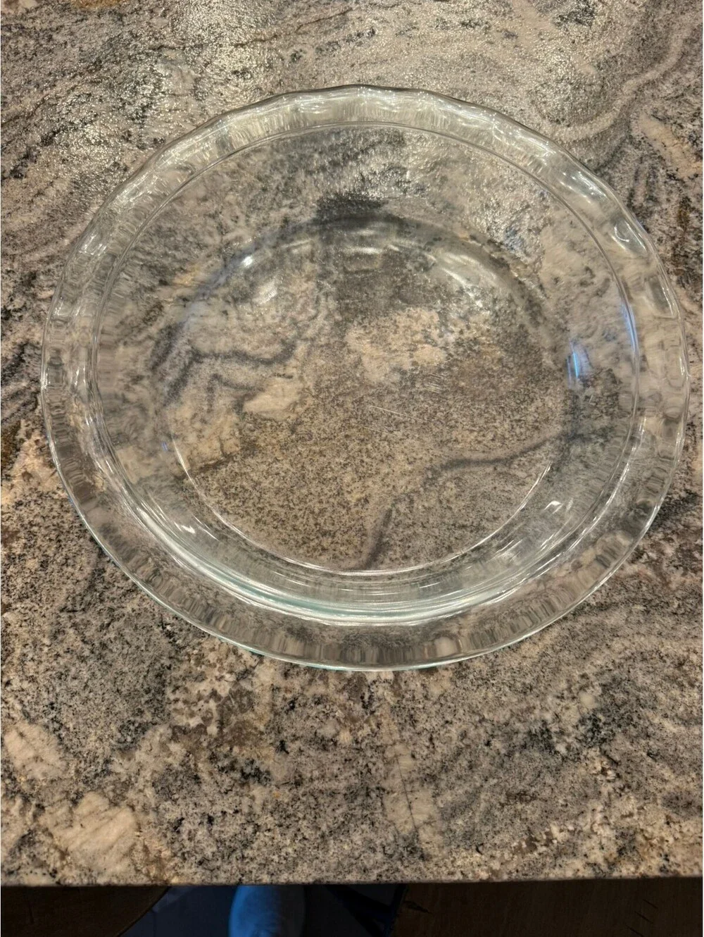 Clear Glass Vintage Pyrex or Fire King Pie Plate
